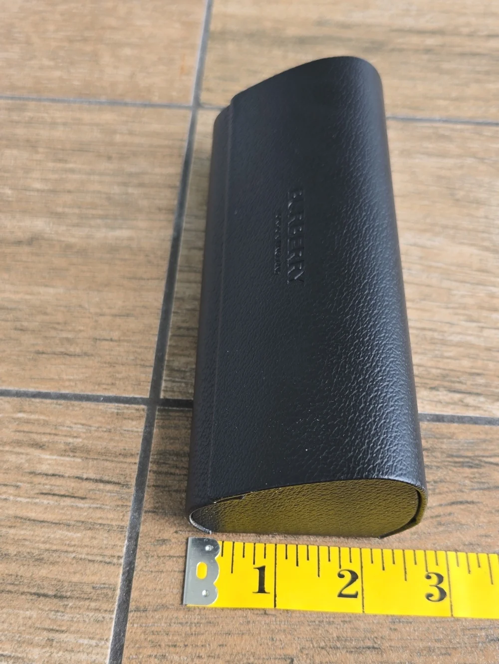 Burberry Black Pebble-Textured Eyewear Case
